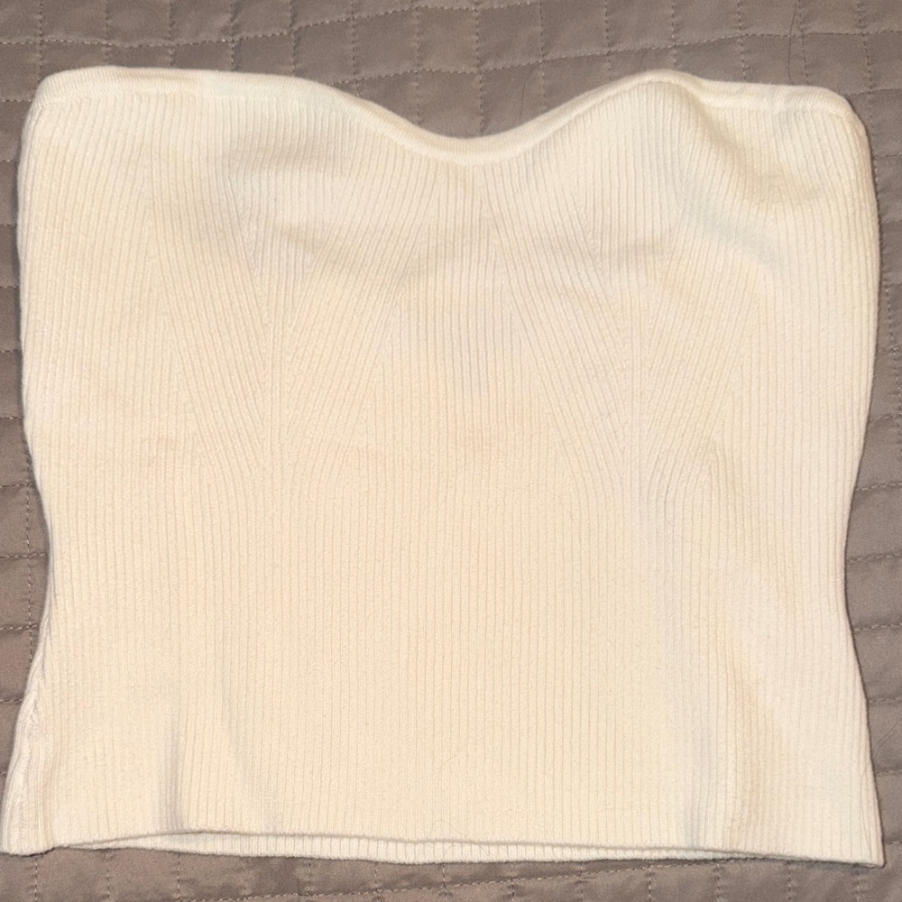Banana Republic Off-White Ribbed Top